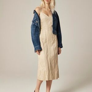 J. Crew Tan Midi Dress